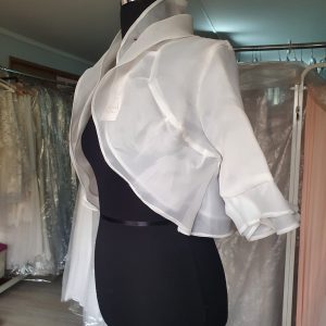 Bolero  novia organza talla 40