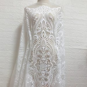 Tela bordado seda ivory (130x90)