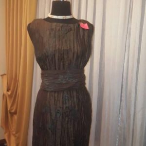 vestido vintage café talla 44