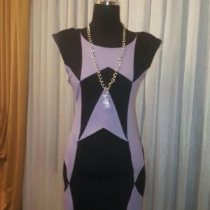 vestido geometrico talla 42/44