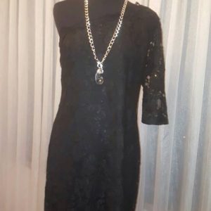 vestido 1 manga encaje talla 42/44
