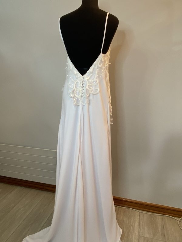 Vestido confección propia blanco talla 38 - Imagen 3